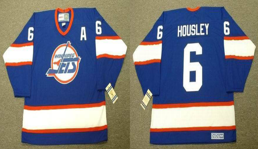 2019 Men Winnipeg Jets 6 Housley blue CCM NHL jersey